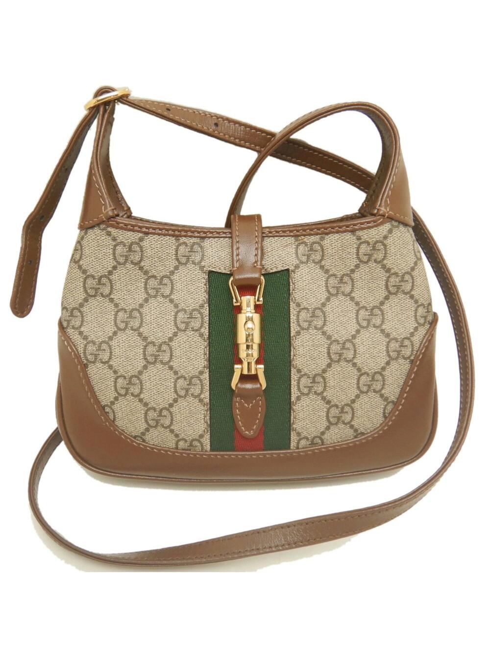 Gucci Jackie Hobo Gg Coated Canvas Mini #375133G13B